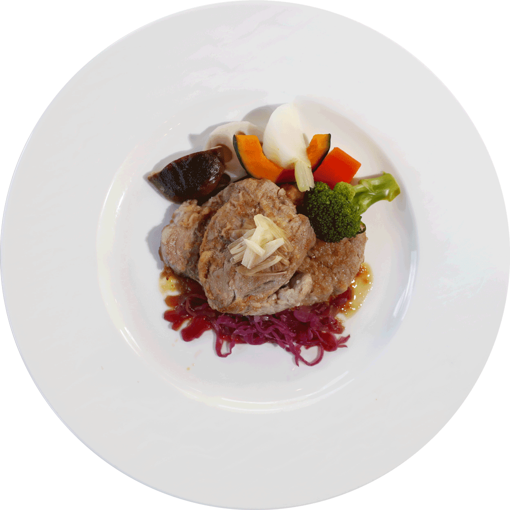 三州豚　あいちひめヒレ肉のジンジャーソース