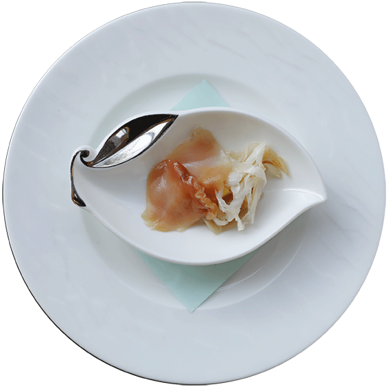 赤貝とネギの太白胡麻油ソテー