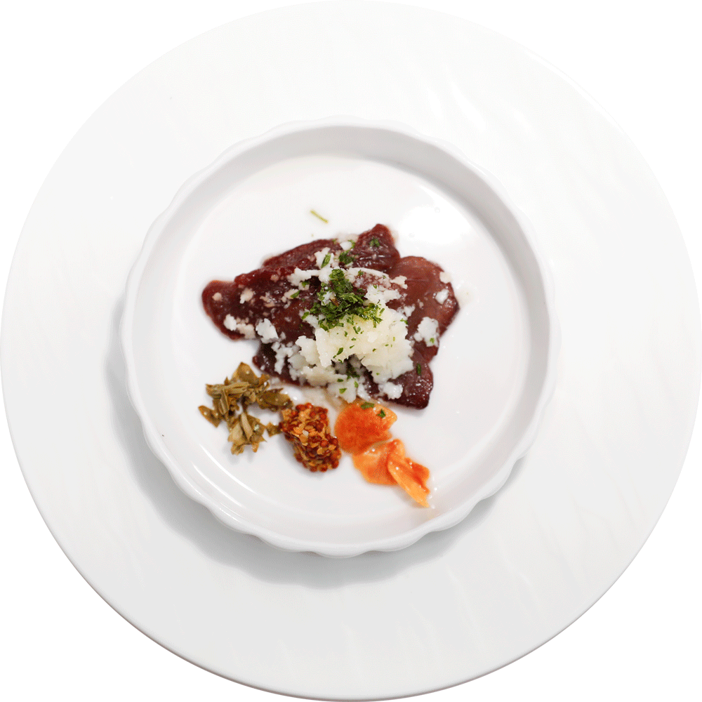 馬肉のカルパッチョ